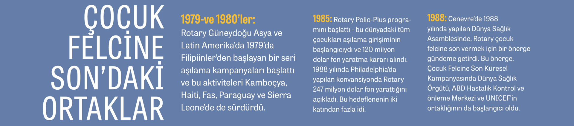 Çocuk Felcinden arındırılmış bir dünyaya doğru